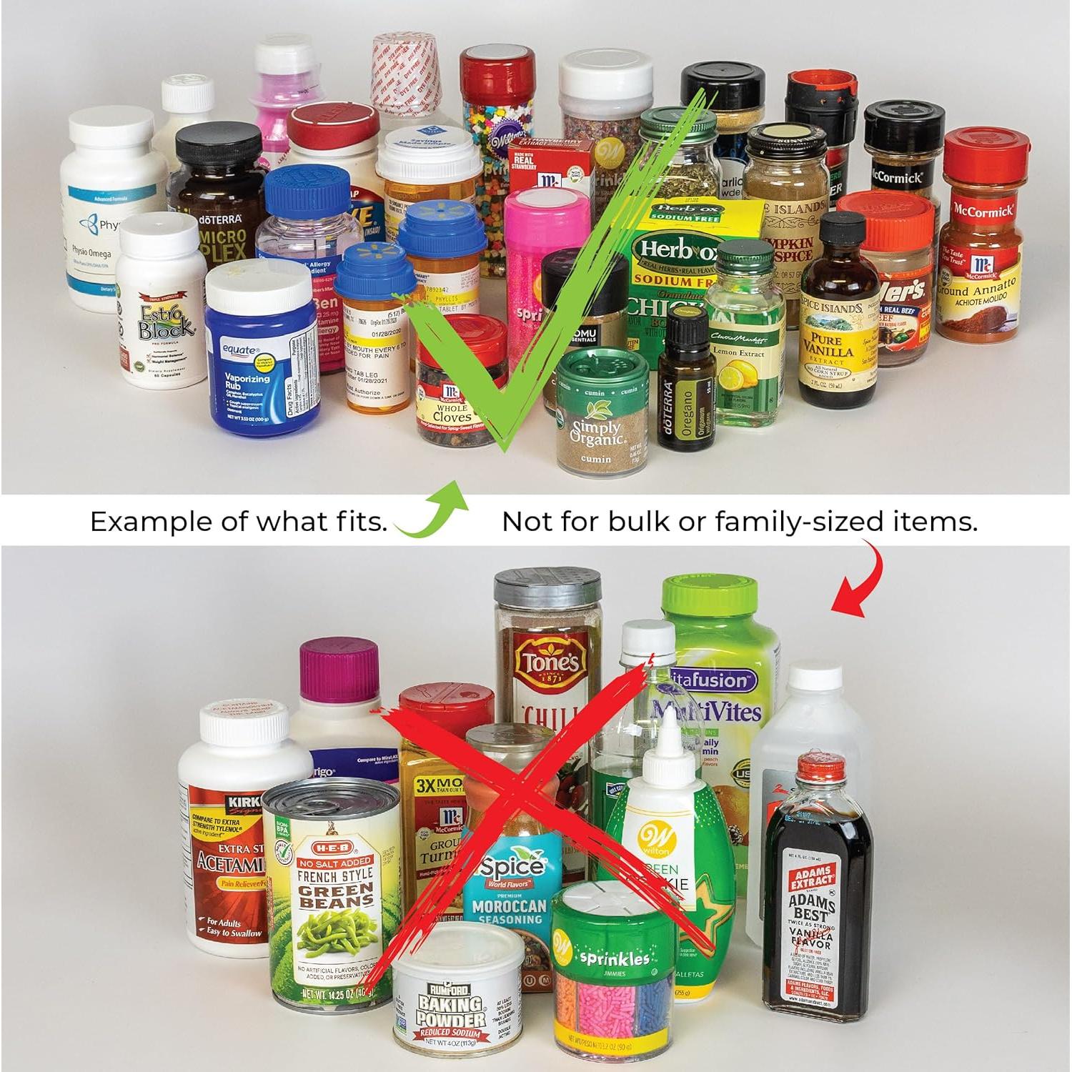 Organizador de Especias Cabinet Caddy - 2 Estantes Modulares