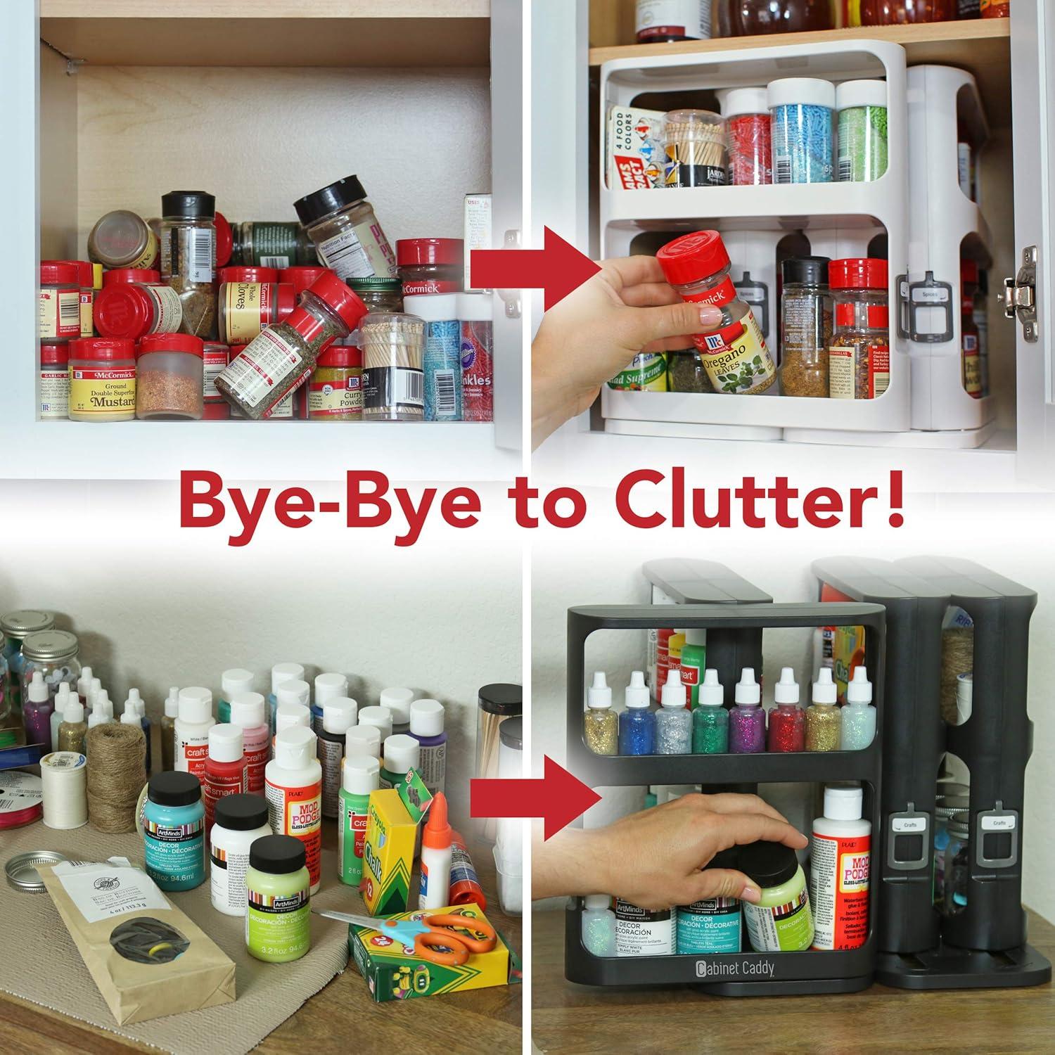 Organizador de Especias Cabinet Caddy - 2 Estantes Modulares