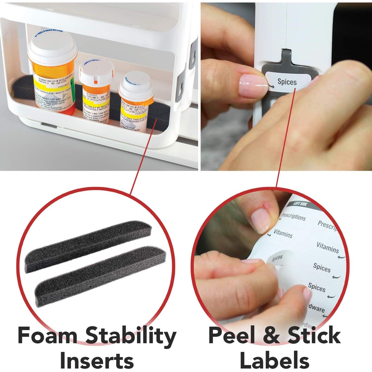 Organizador de Especias Cabinet Caddy - 2 Estantes Modulares