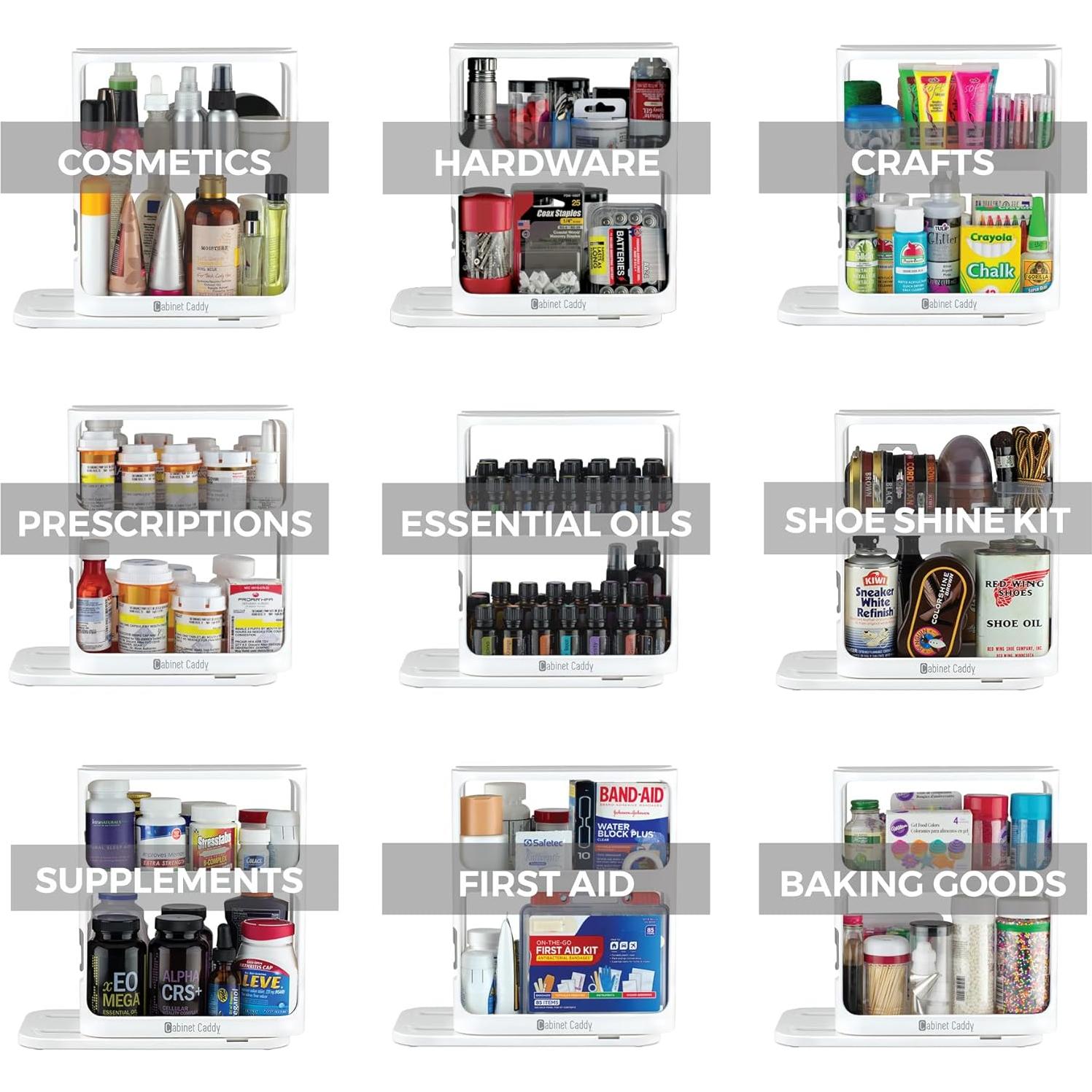 Organizador de Especias Cabinet Caddy - 2 Estantes Modulares