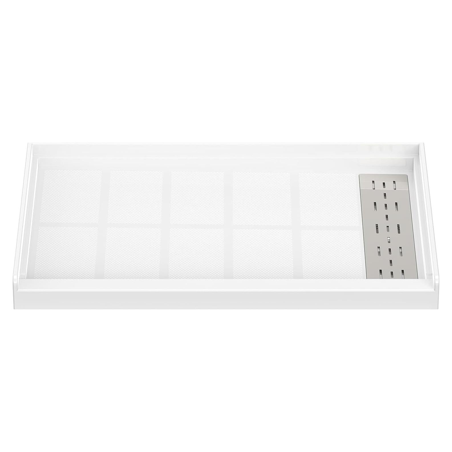 Base de Ducha Sunrosa 121,9x81,3 cm Drenaje Derecho Antideslizante