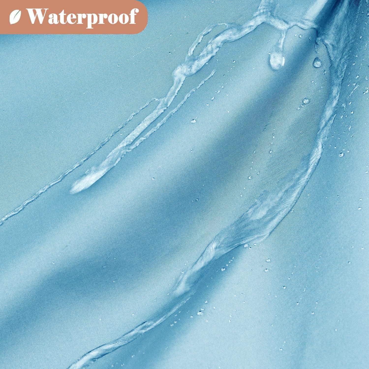 Cortina de Ducha UFRIDAY 182x213 cm con Ventana Transparente