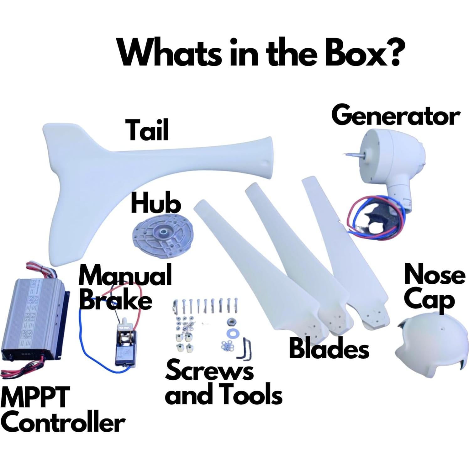 Generador Eólico Automaxx 400W 12V con Controlador MPPT