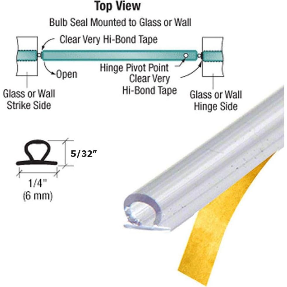 Sello de Bulbo de Vinilo Translúcido Gordon Glass 241 cm