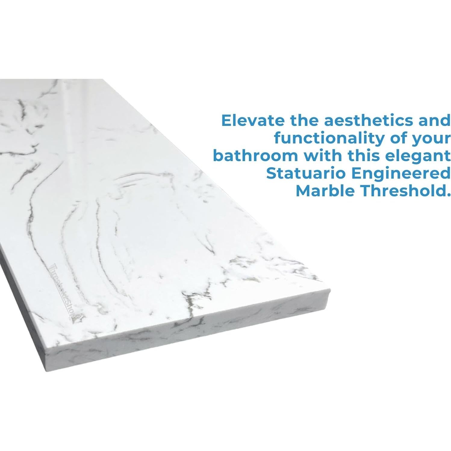 Umbral de Ducha Mármol Ingenierizado Threshold 152x15 cm