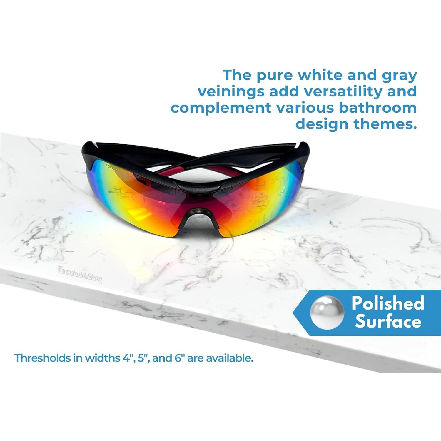 Umbral de Ducha Mármol Ingenierizado Threshold 152x15 cm