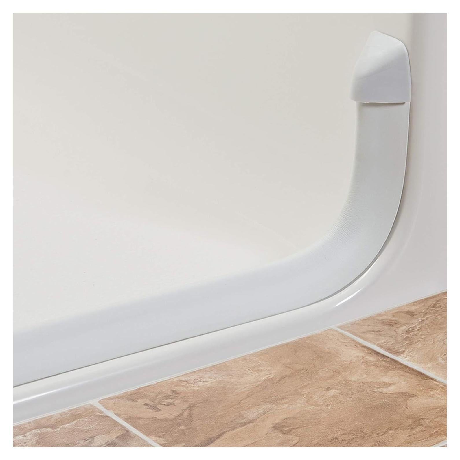 Dique de Ducha Plegable KR Specialties 30,48 m Blanco