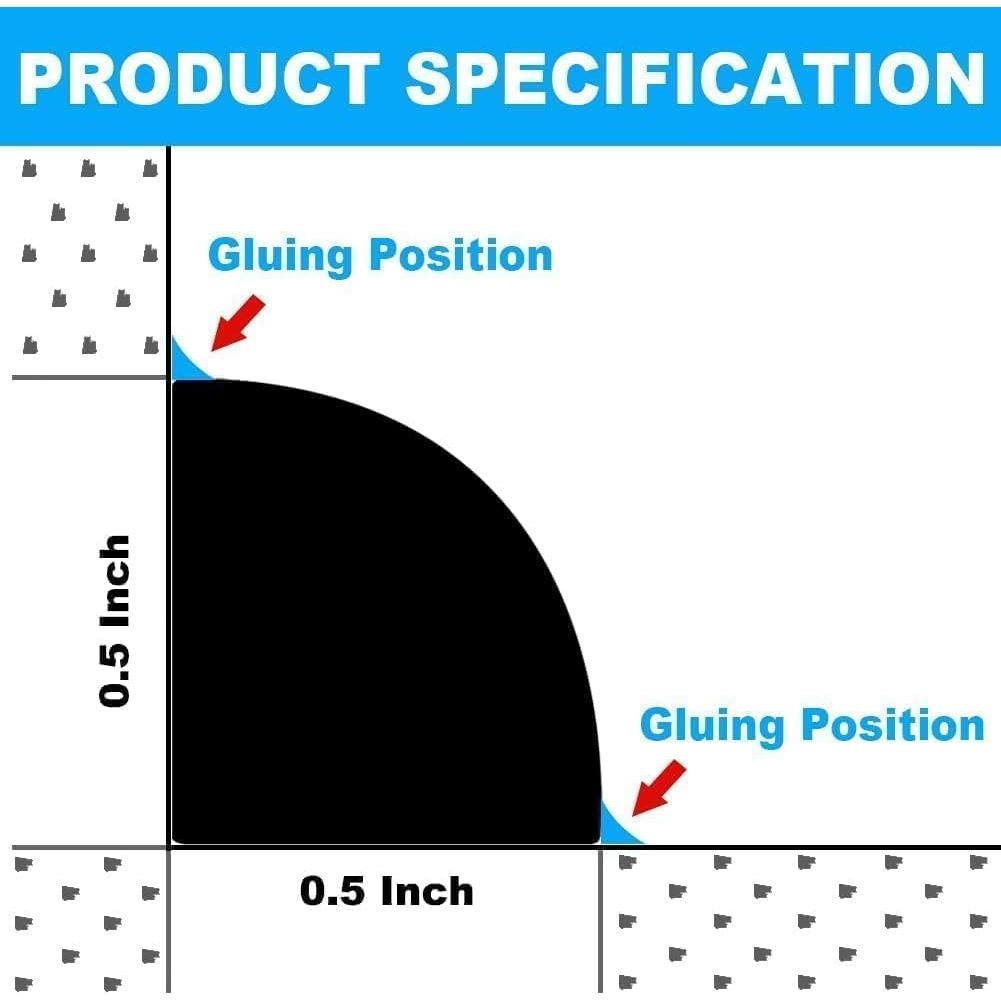 Moldura Flexible Duzzy 299,72 cm Autoadhesiva para Baño