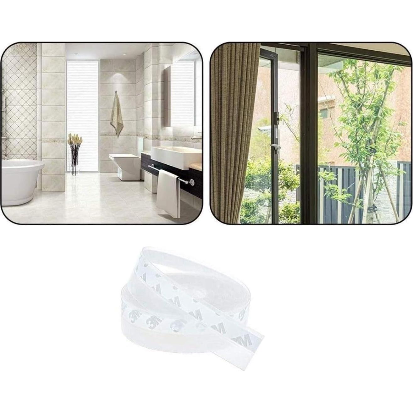 Tira de Sello de Puerta Zengest 2,54 cm x 5,03 m Transparente