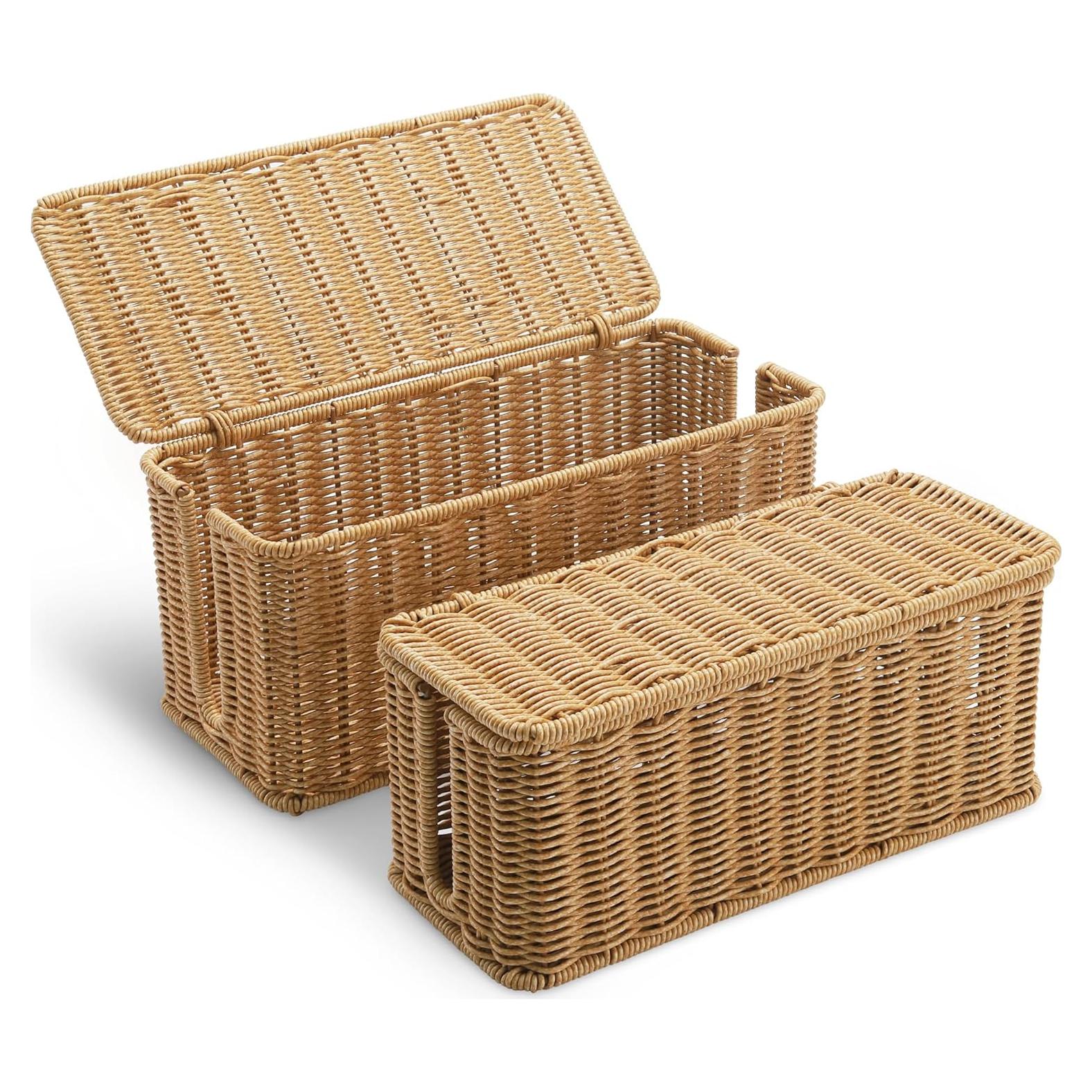 Caja Organizadora de Cables ZhiYo Grande y Mediana 2 Paquetes