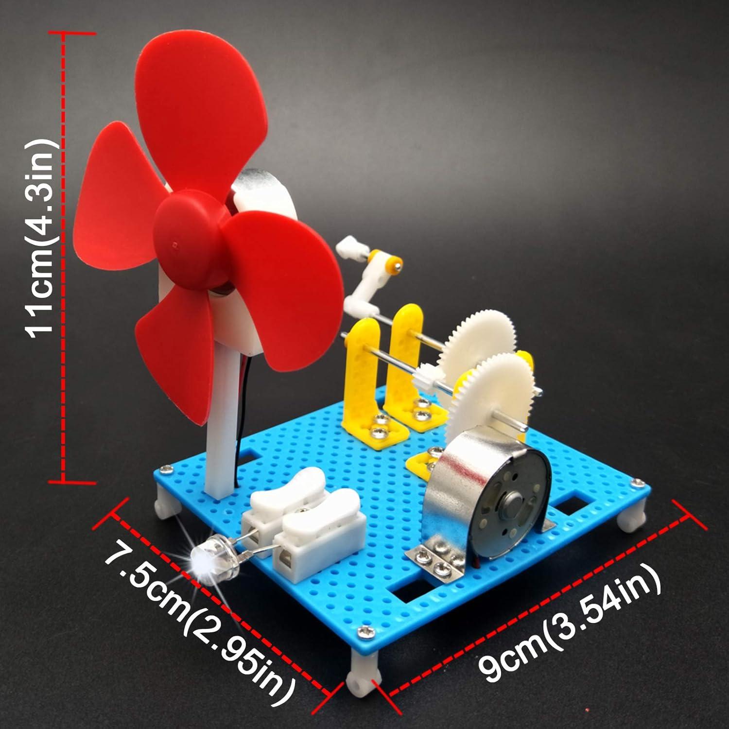 EUDAX Juguete Educativo Linterna Dynamo DIY Generador 158g