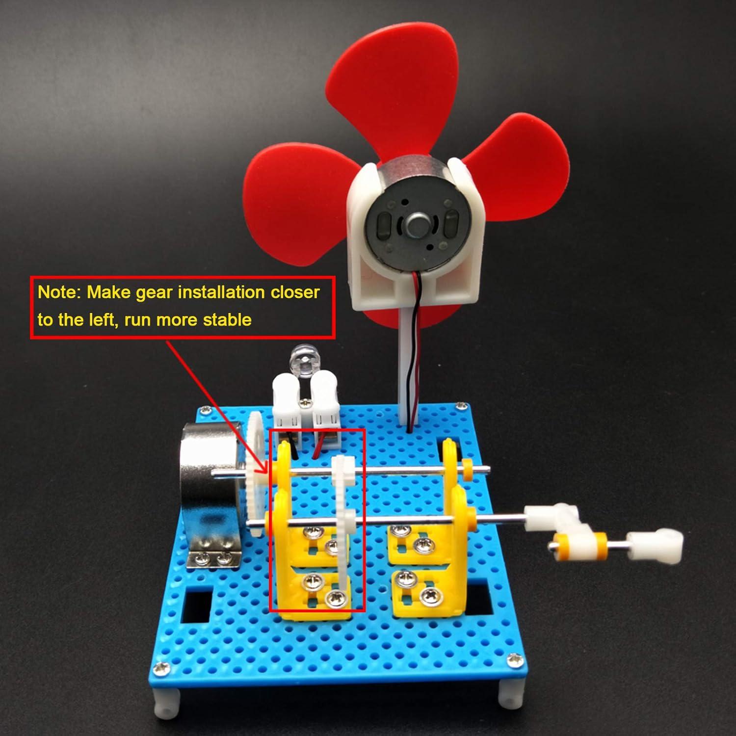 EUDAX Juguete Educativo Linterna Dynamo DIY Generador 158g