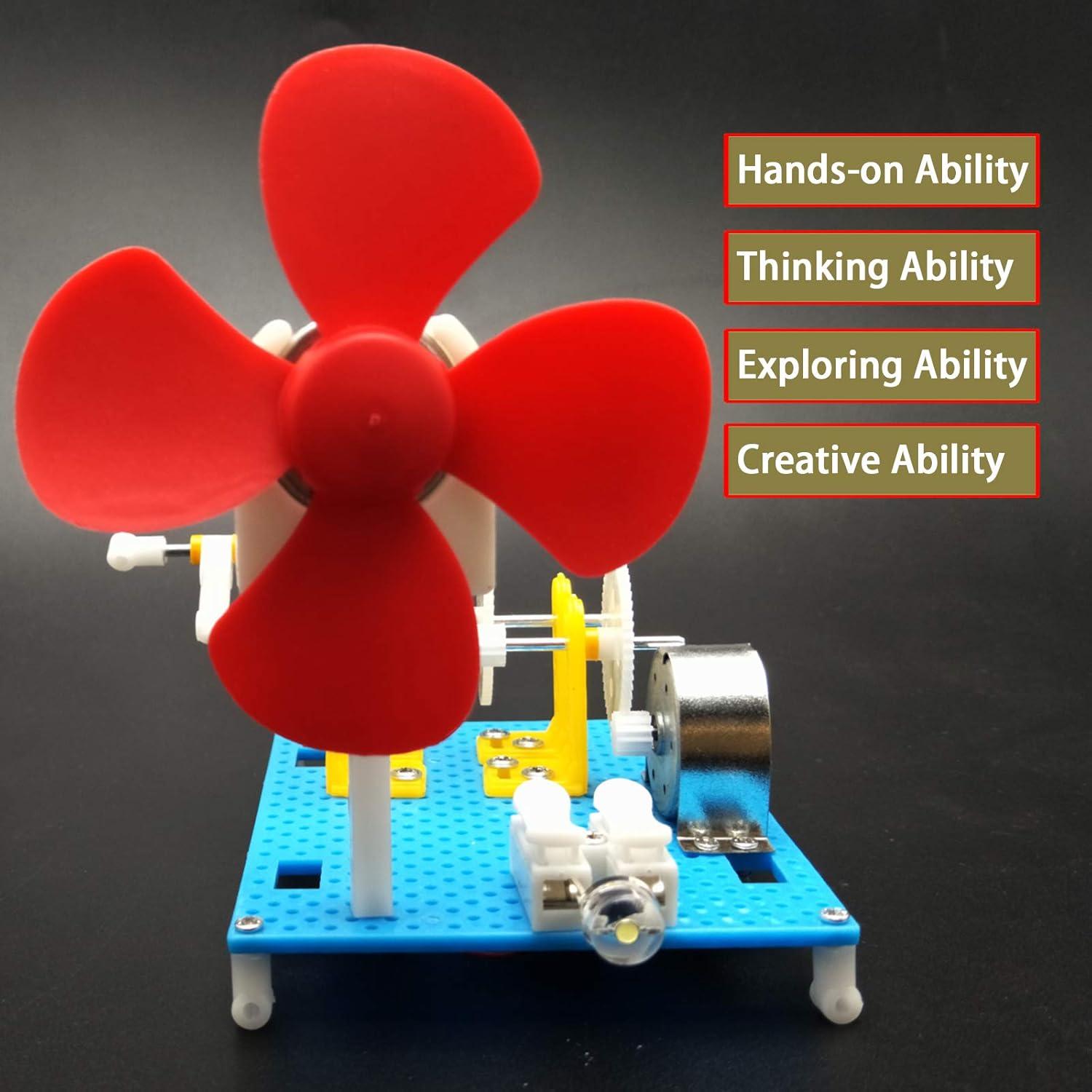 EUDAX Juguete Educativo Linterna Dynamo DIY Generador 158g