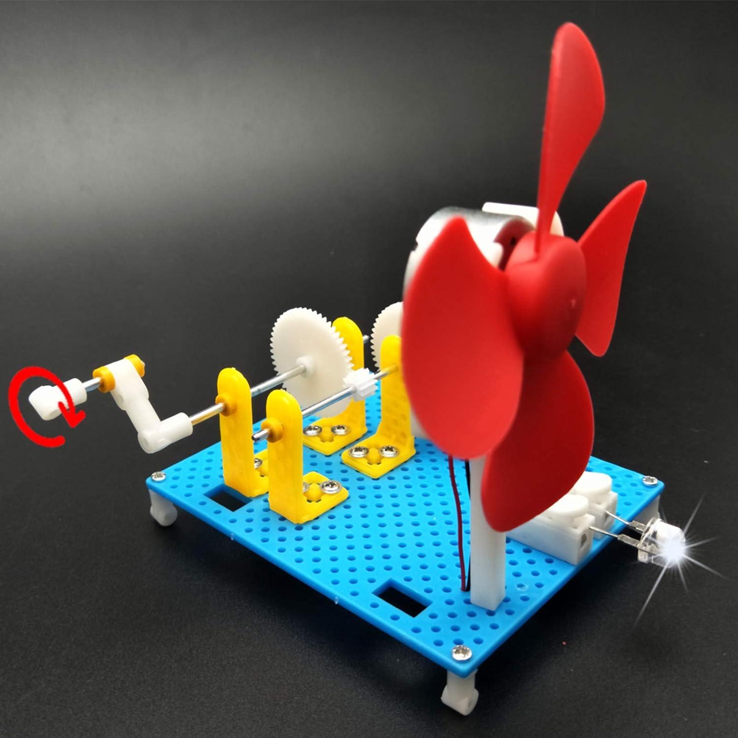 EUDAX Juguete Educativo Linterna Dynamo DIY Generador 158g