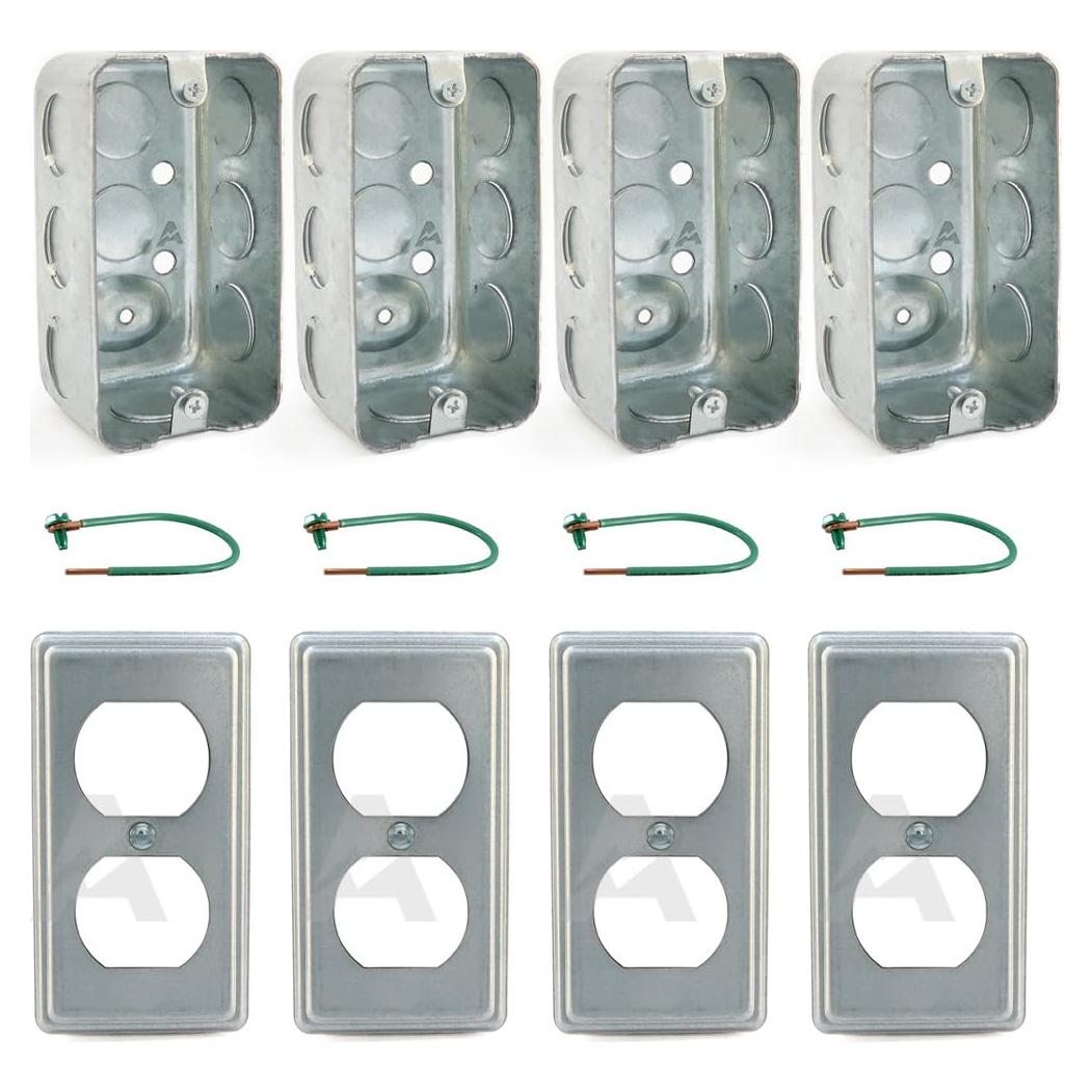 Paquete 4 Cajas Eléctricas Utilitarias Airmont 4x10 cm