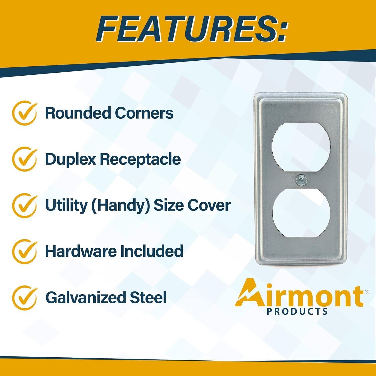 Paquete 4 Cajas Eléctricas Utilitarias Airmont 4x10 cm