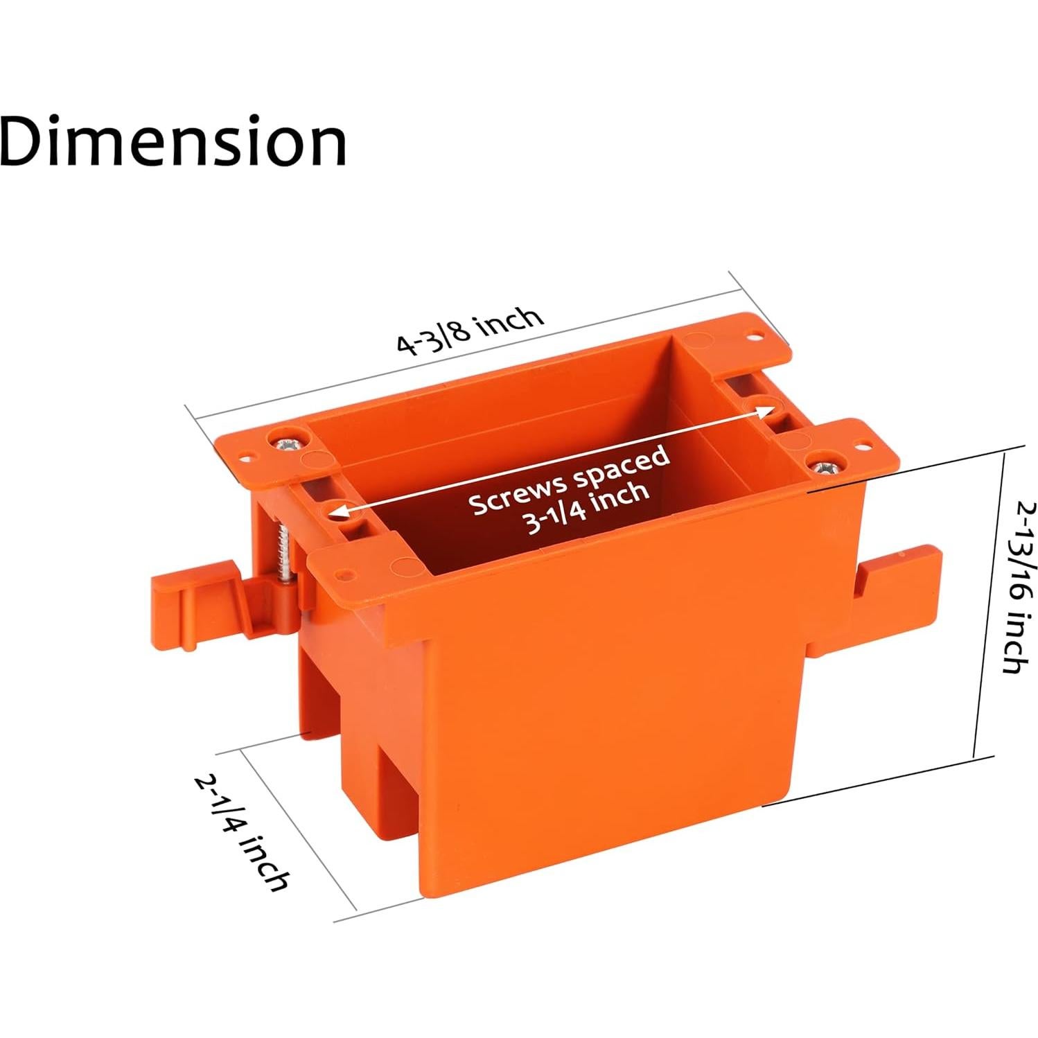 Caja de Salida Eléctrica CLOUDY BAY 3 Paquete 14 Pulgadas Cúbicas