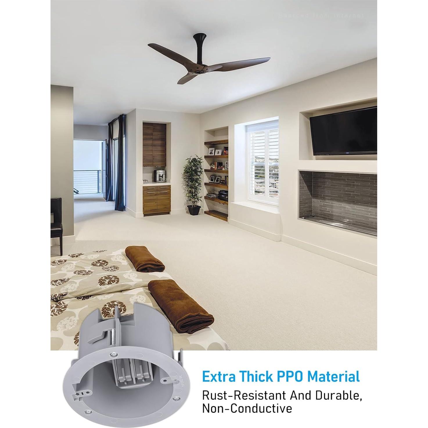 Caja de Salida Eléctrica Redonda LEONLITE 18 Pulgadas Cúbicas