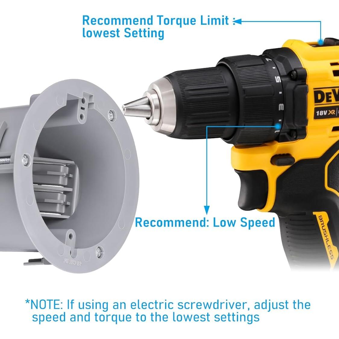 Caja de Salida Eléctrica Redonda LEONLITE 18 Pulgadas Cúbicas