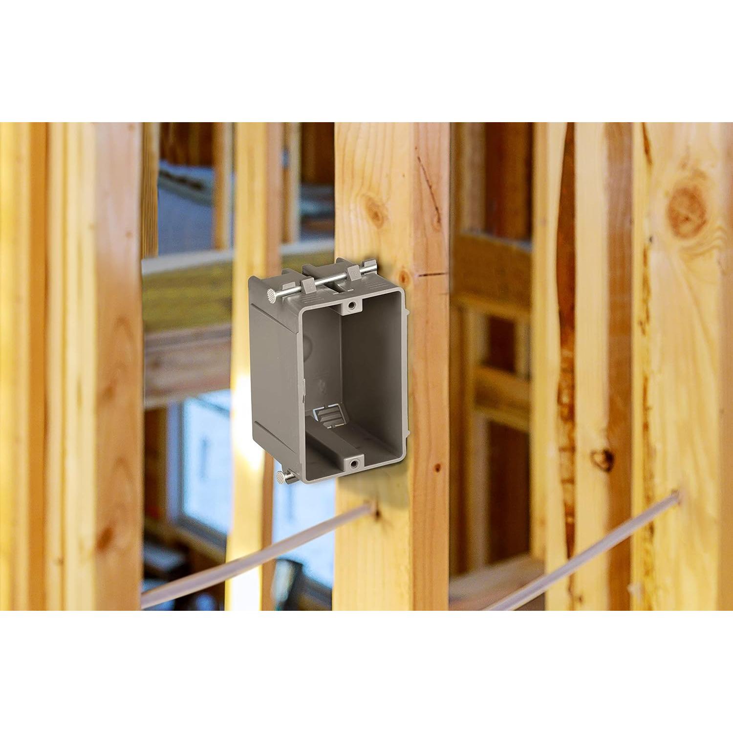 Caja de salida eléctrica Newhouse Hardware 18 cu in PVC UL