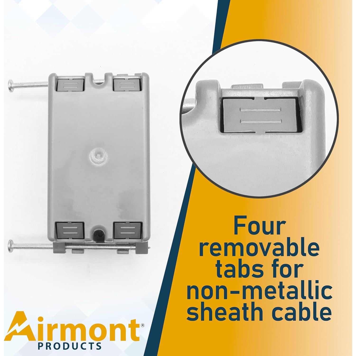 Caja Eléctrica Plástica Airmont 6 Paquete 18 Pulgadas Cúbicas