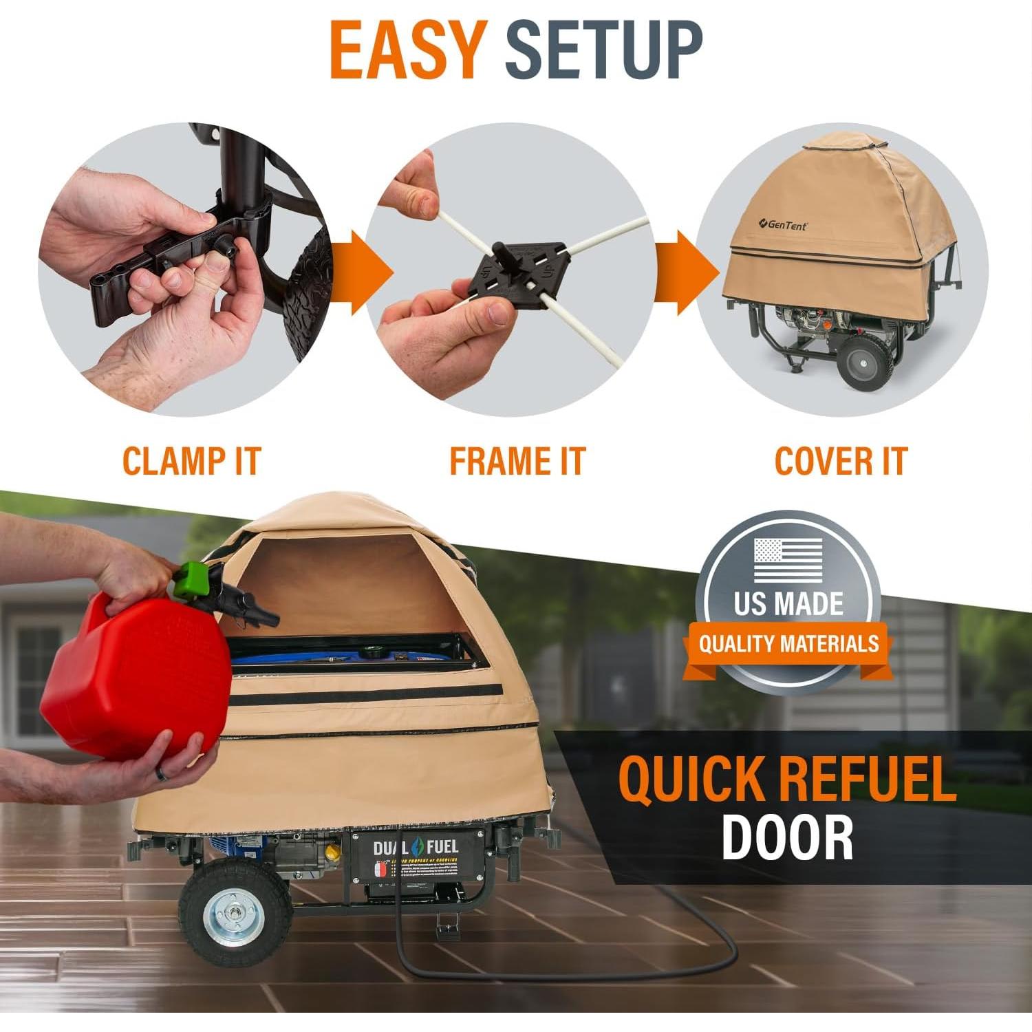 Cubierta GenTent Universal para Generador 10k Beige