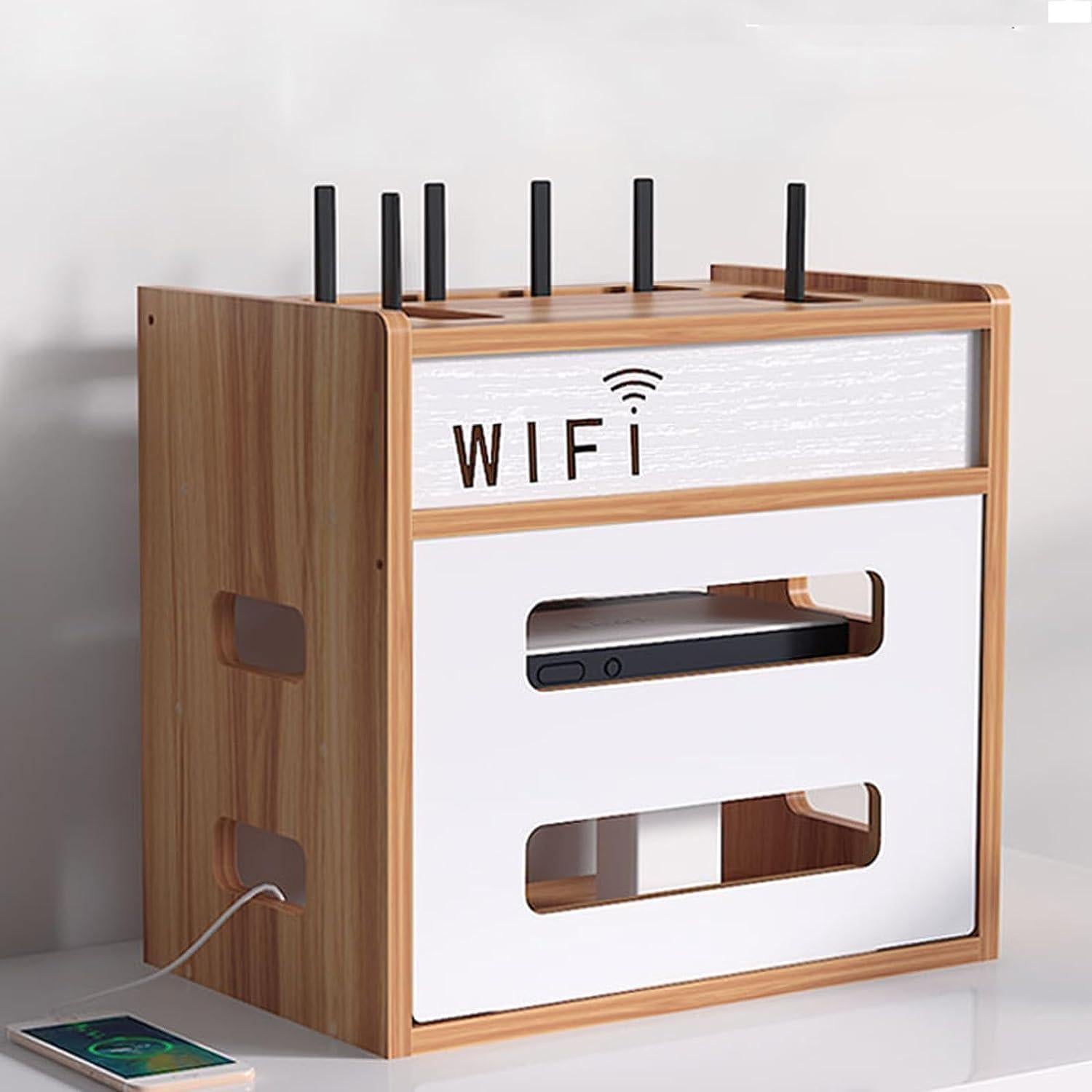 Caja de Almacenamiento para Router Catekro 272 Marrón 1.99kg