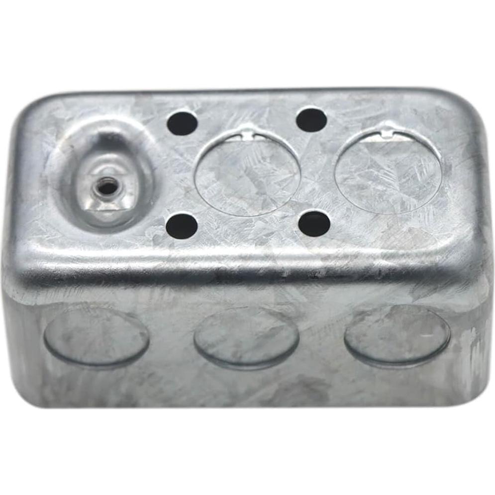 12 Cajas Eléctricas Metálicas 4x10 cm Qlvily 10 Salidas