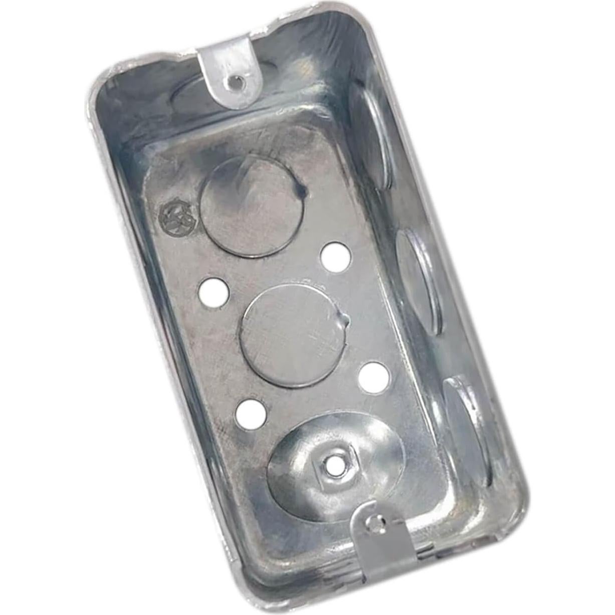 12 Cajas Eléctricas Metálicas 4x10 cm Qlvily 10 Salidas