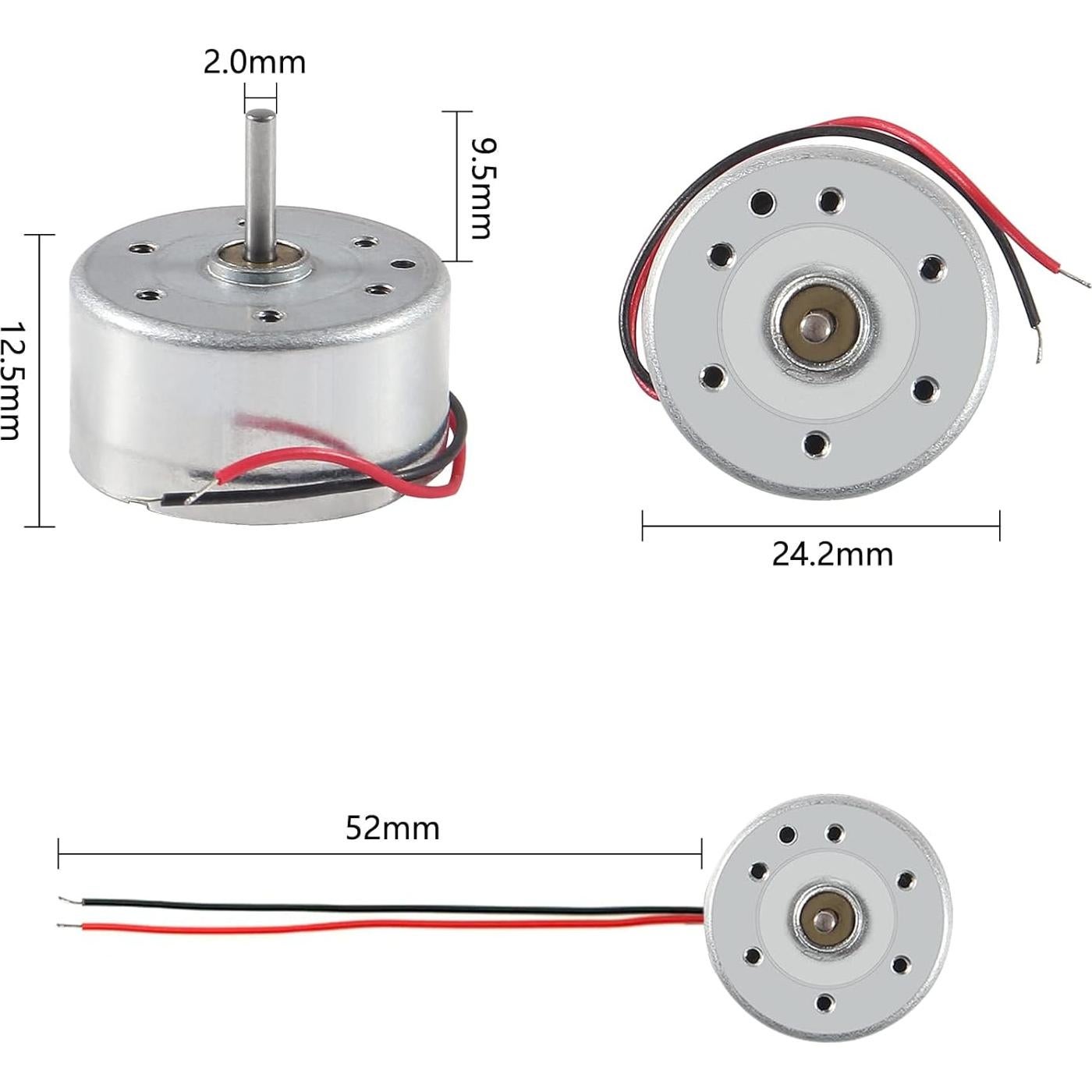 Aobao 4 Motores Eléctricos DC 3V 1730RPM para Juguetes