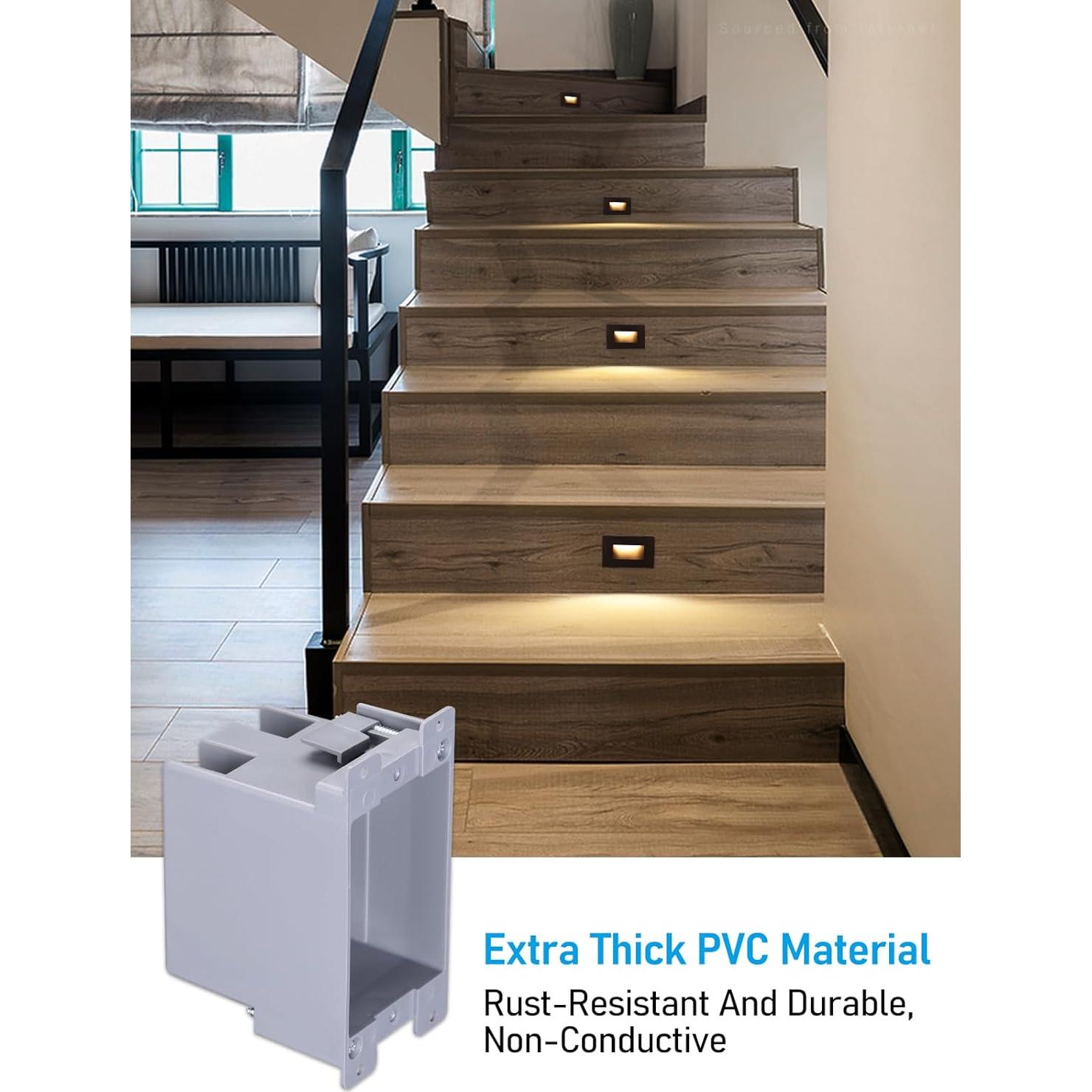 LEONLITE Paquete de 12 Cajas de Conexión Eléctrica 14 L