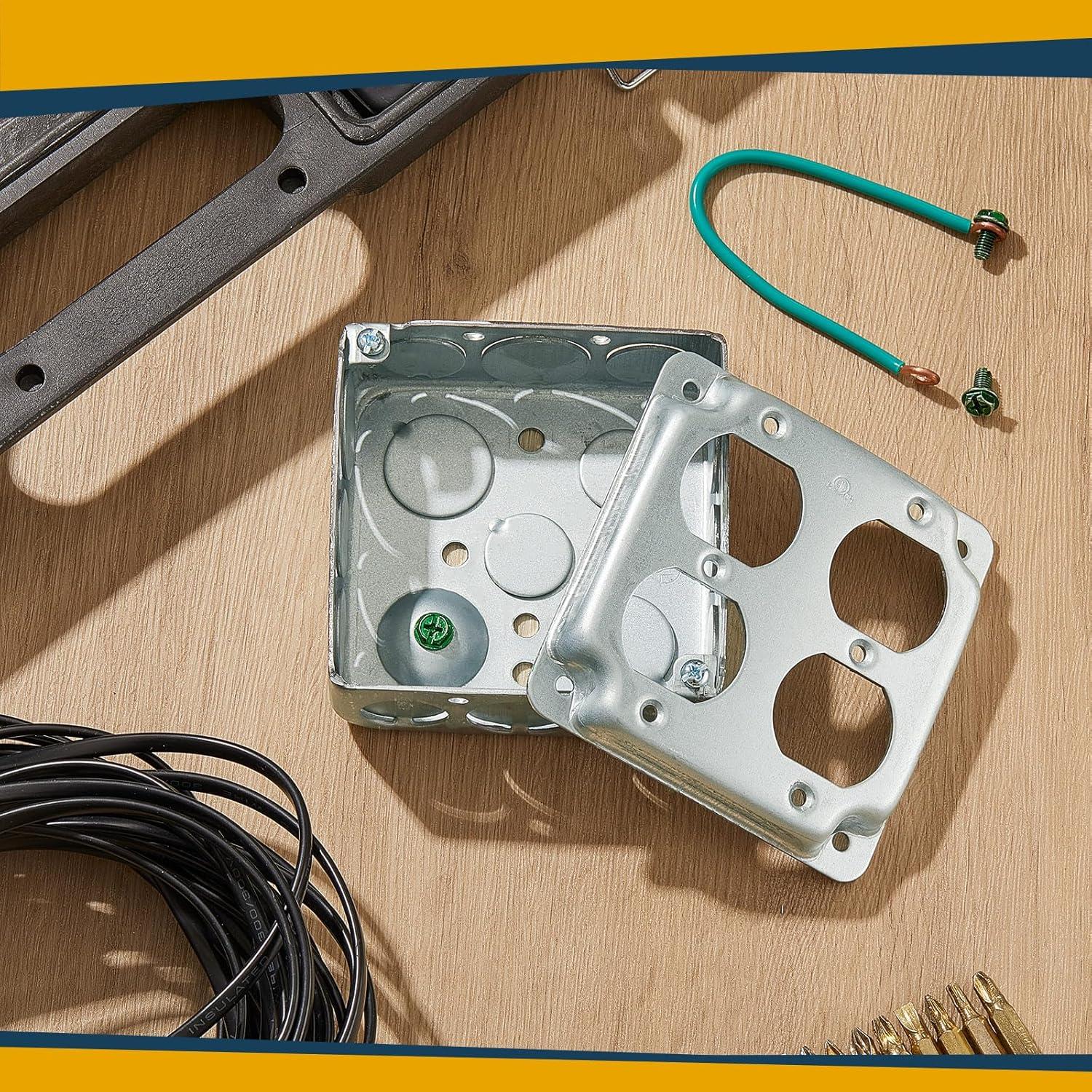 4 Cajas Eléctricas Metálicas Copkim 4x4" con Cubierta