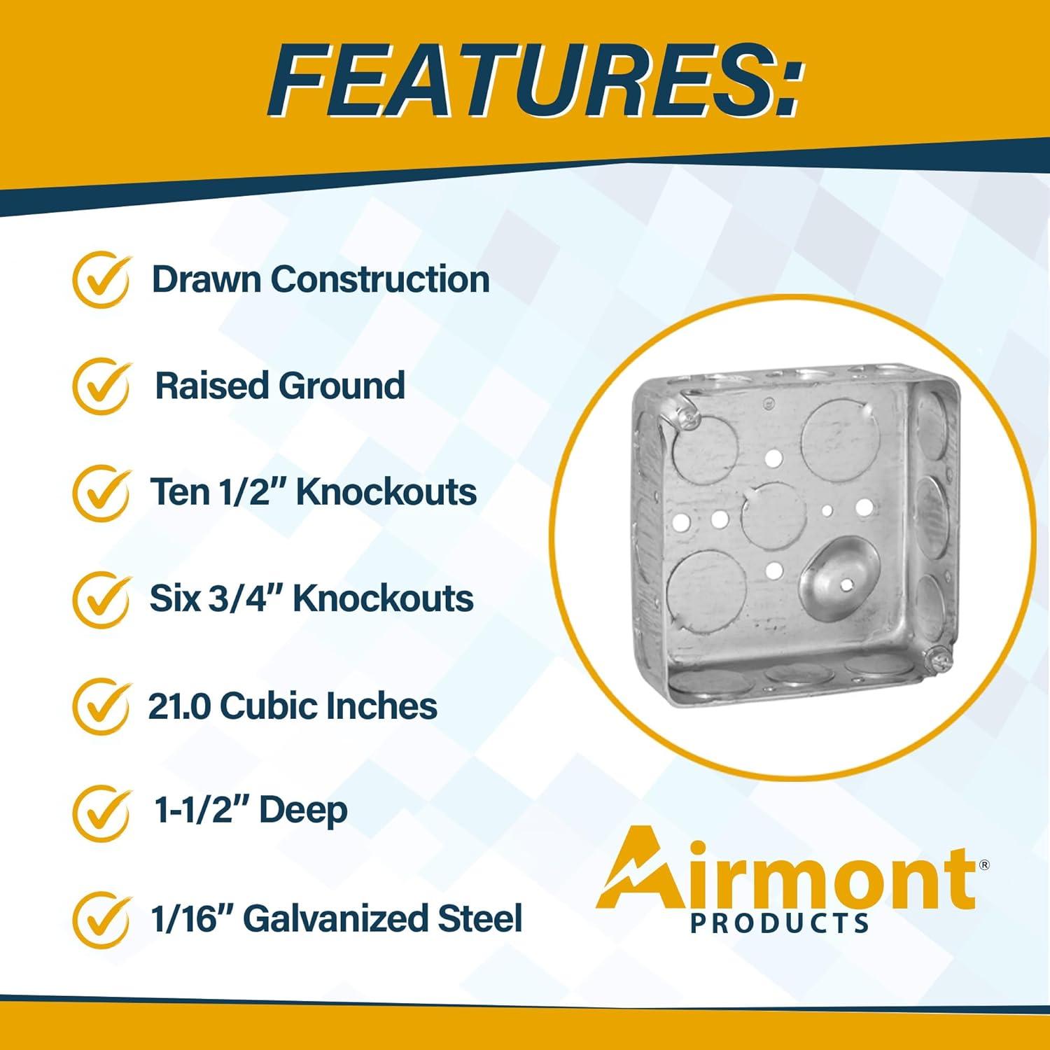 Kit Caja Eléctrica Metal 4x4'' Airmont 20A 16 Salidas