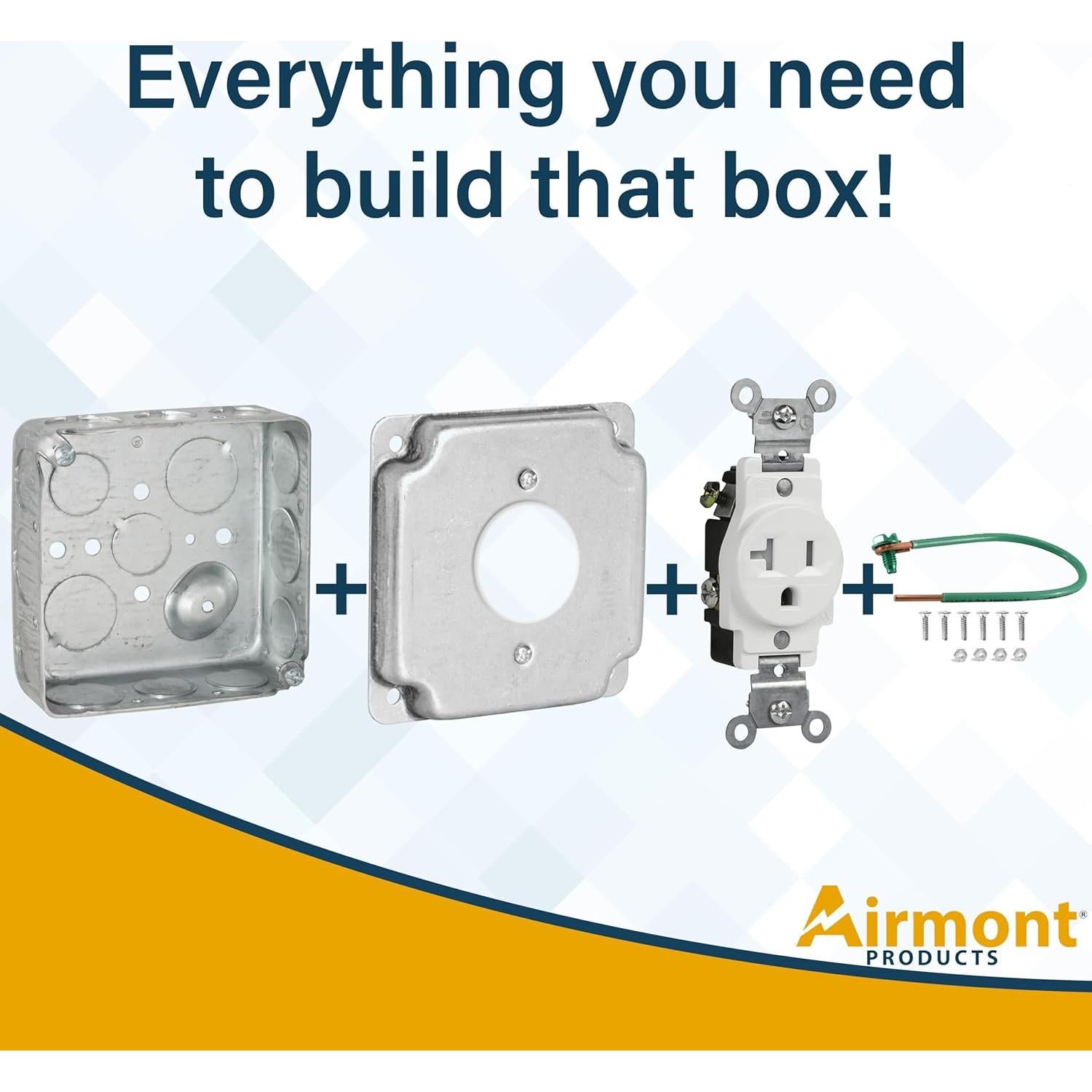 Kit Caja Eléctrica Metal 4x4'' Airmont 20A 16 Salidas