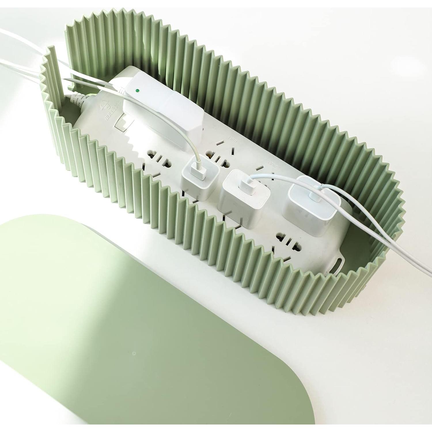 Caja Organizadora de Cables FABROK Pequeña Verde con 10 Bridas