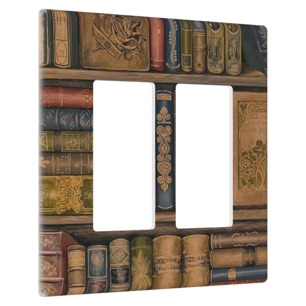 Placa de Pared Doble Rocker Wpshijia Vintage 11.68x11.43cm