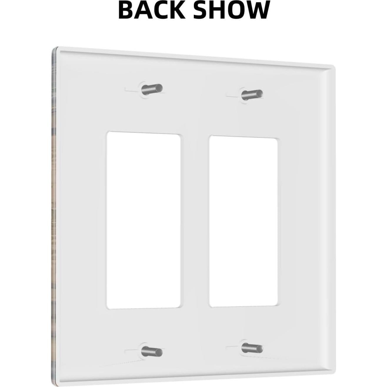 Placa de Pared Doble Rocker Wpshijia Vintage 11.68x11.43cm