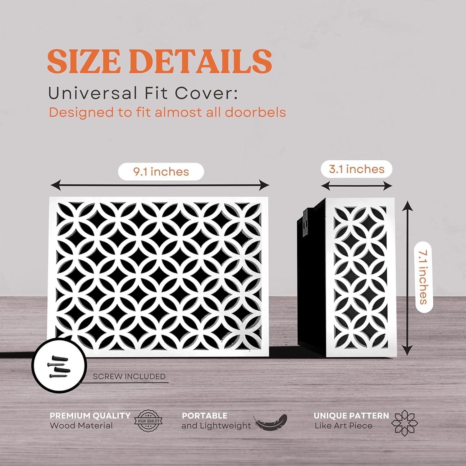 Cubierta de Timbre de Puerta GCDS Blanca 22.86x17.78cm