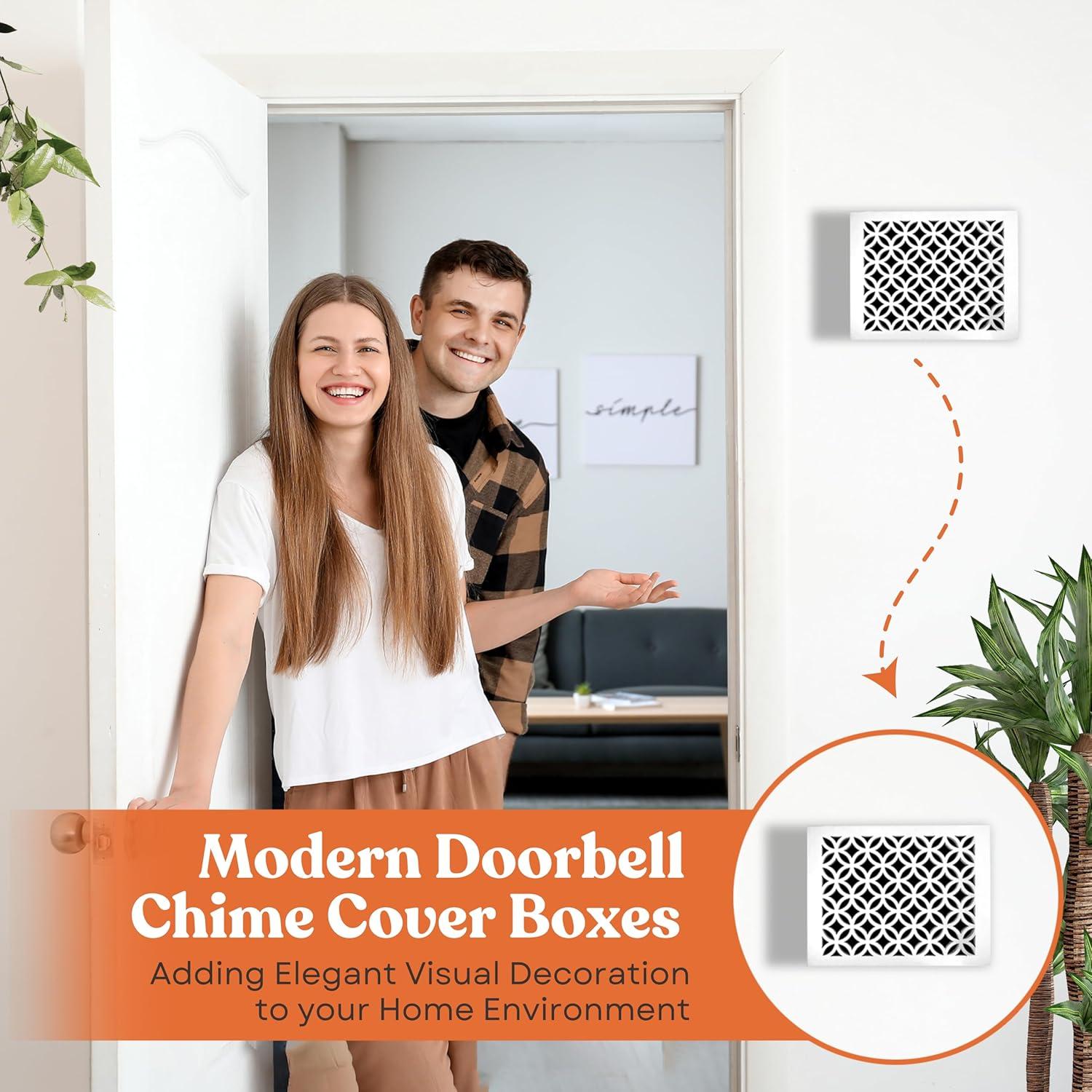 Cubierta de Timbre de Puerta GCDS Blanca 22.86x17.78cm