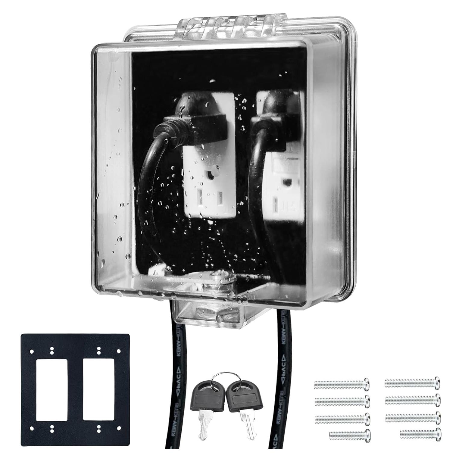 Caja de Seguridad para Salida de 2 Bandas - Cerradura Llave