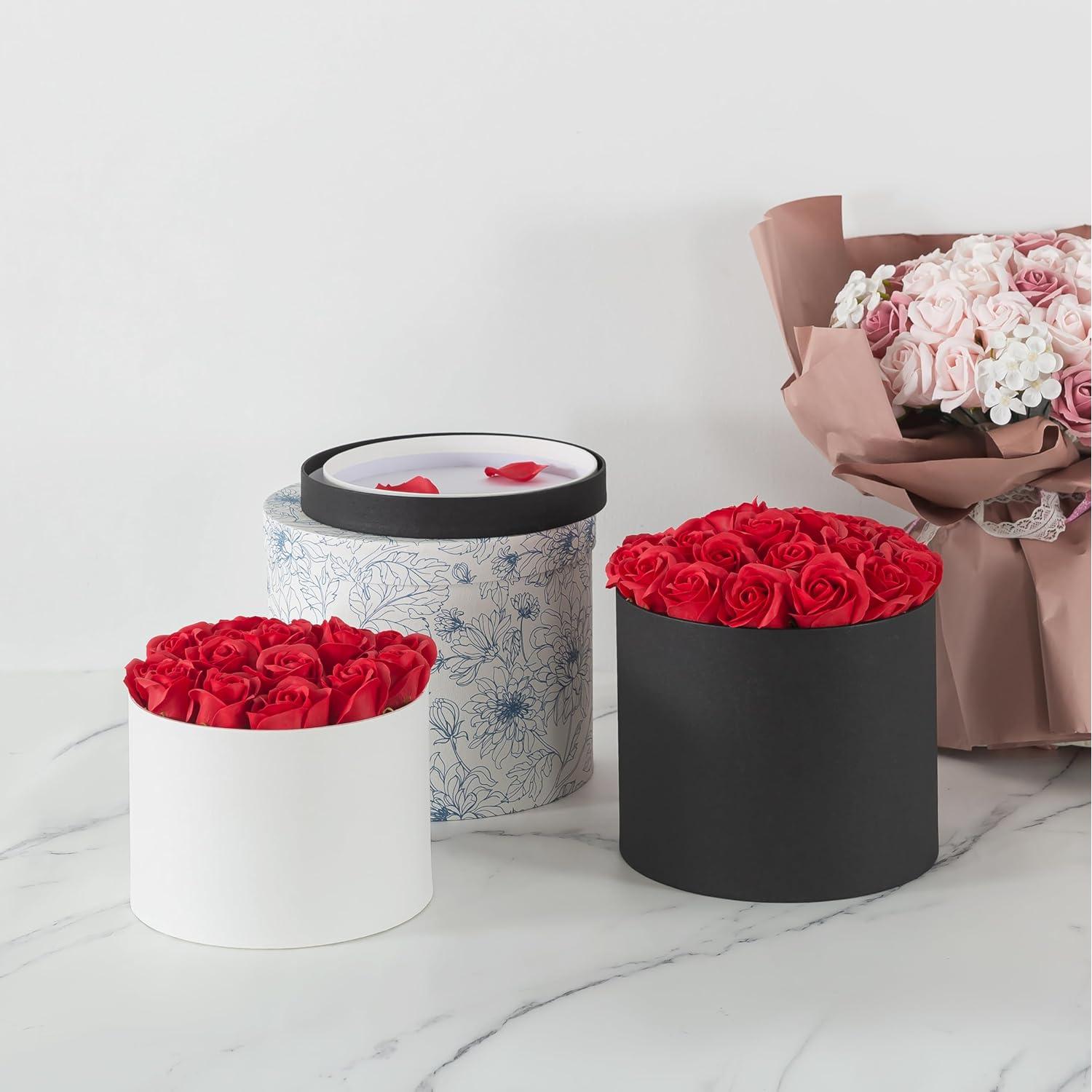 Set de 3 Cajas Redondas Soul & Lane Blancas para Flores