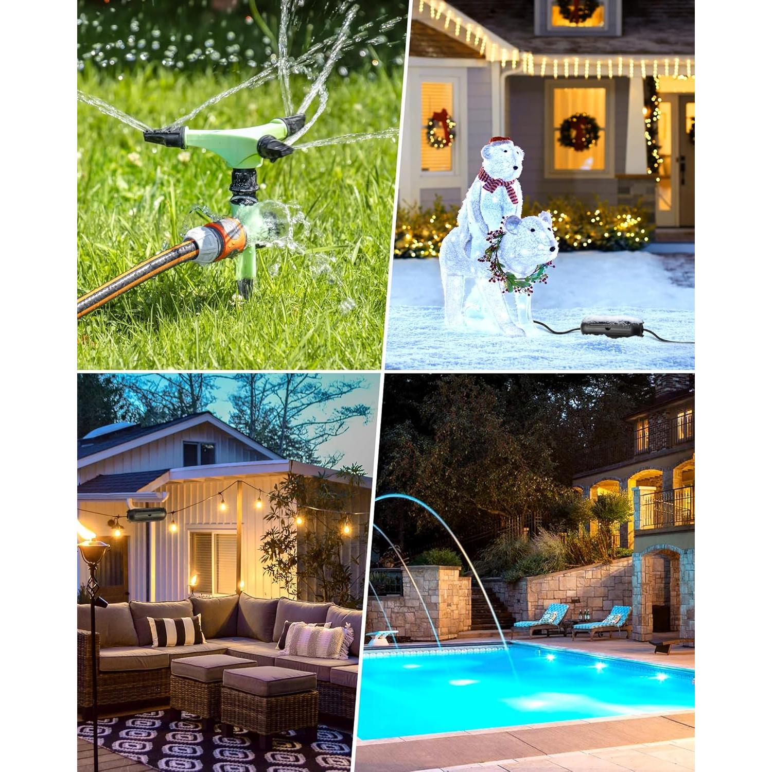 Cubierta de Seguridad para Cable DEWENWILS 4 Pack Impermeable