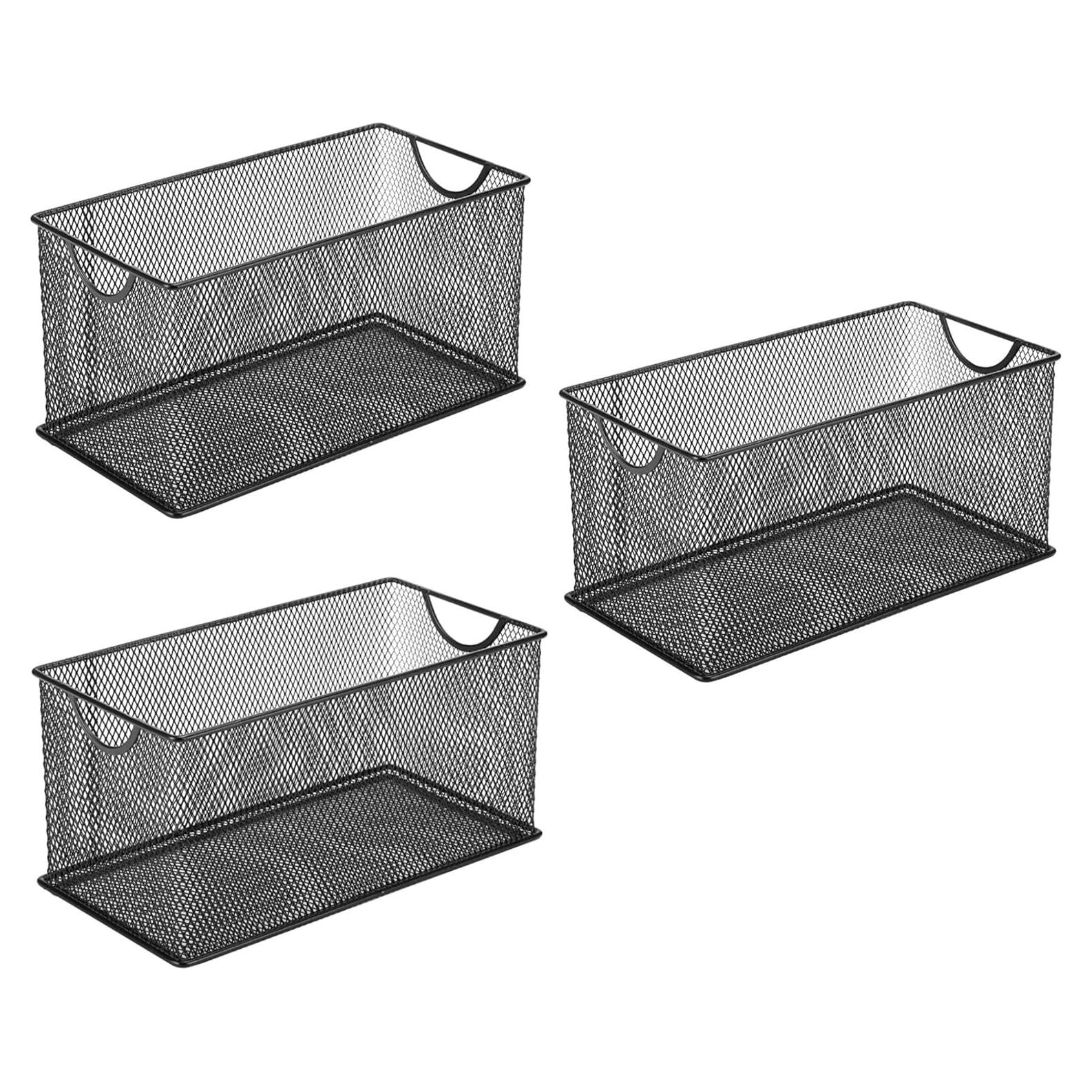 Juego de 3 Cestas de Almacenamiento GoldOrcle 10.5x14x14 cm