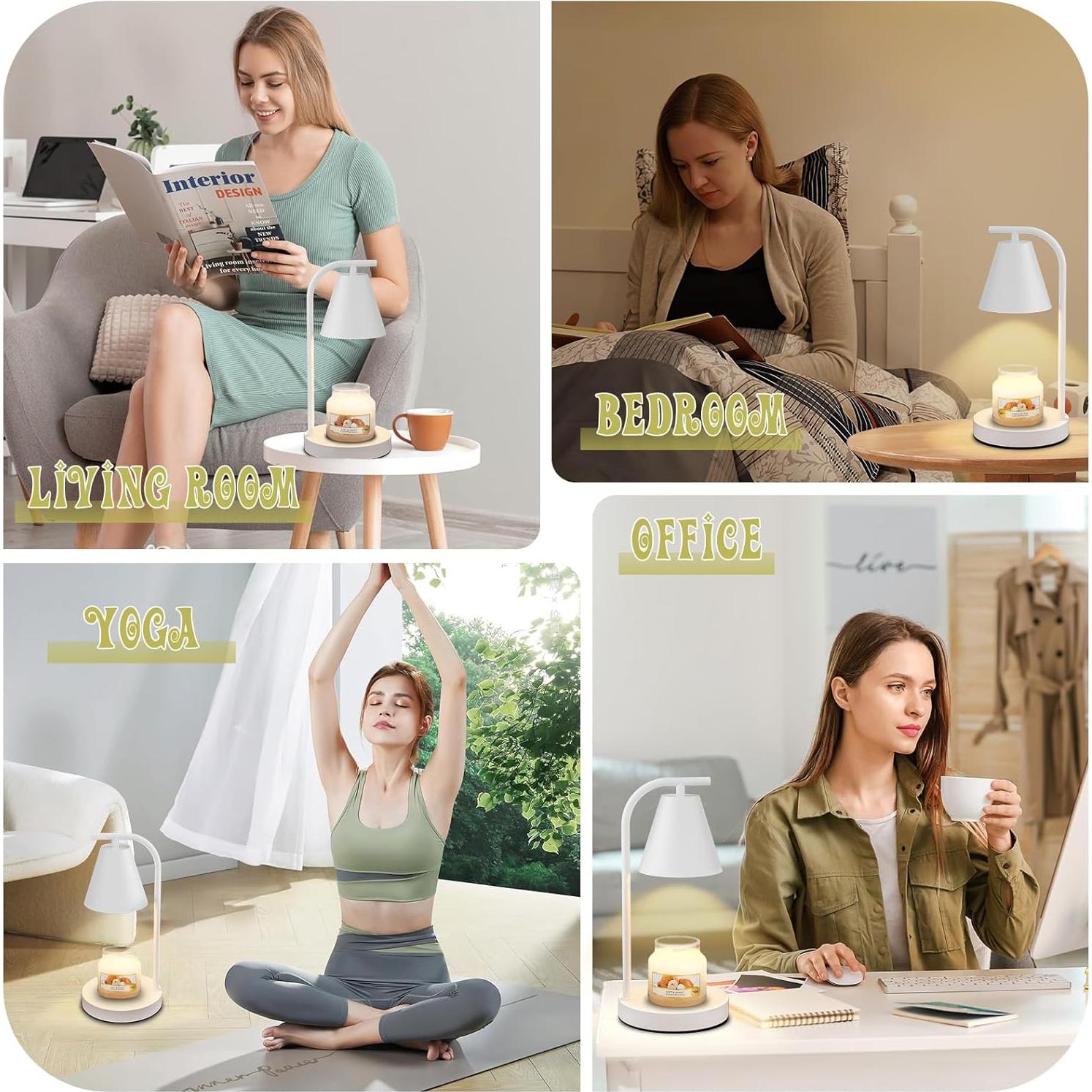 Calentador de Velas Hong-in Blanco con Temporizador 60W