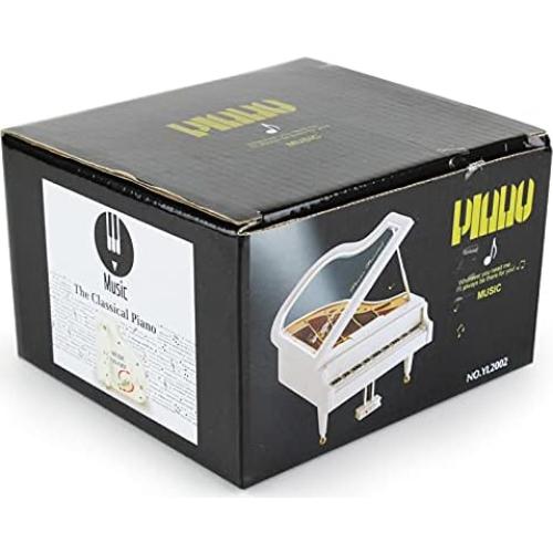 Caja de Música Vintage Piano Mini Jofanvin Decorativa