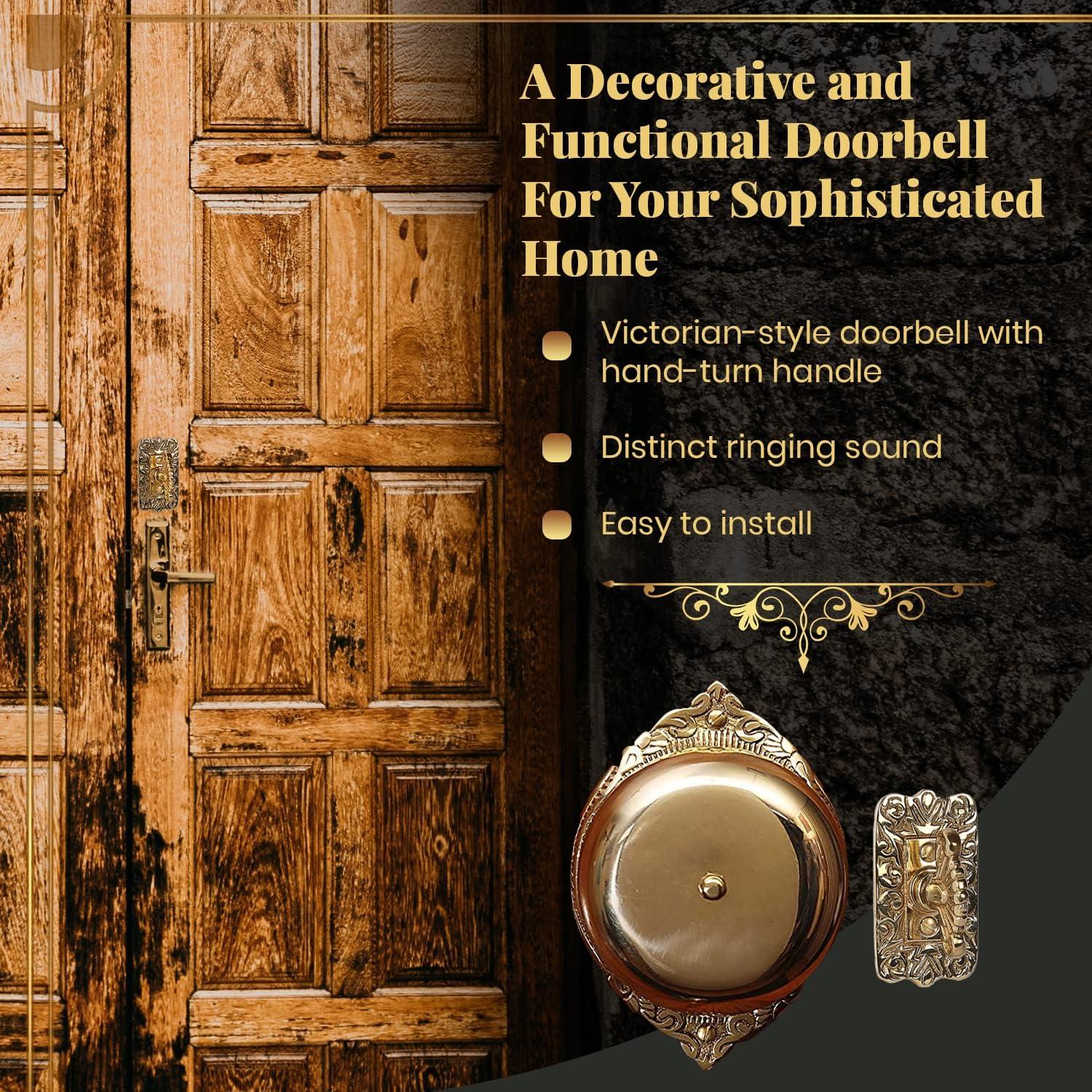 Timbre de Puerta Antiguo A29 Lacado Pulido Vintage