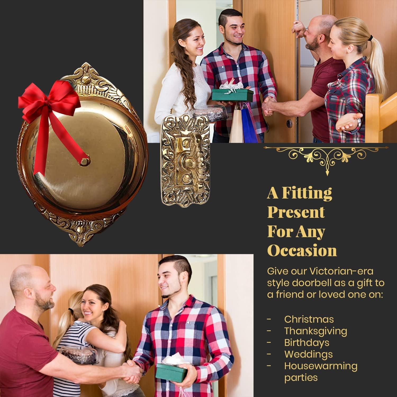 Timbre de Puerta Antiguo A29 Lacado Pulido Vintage