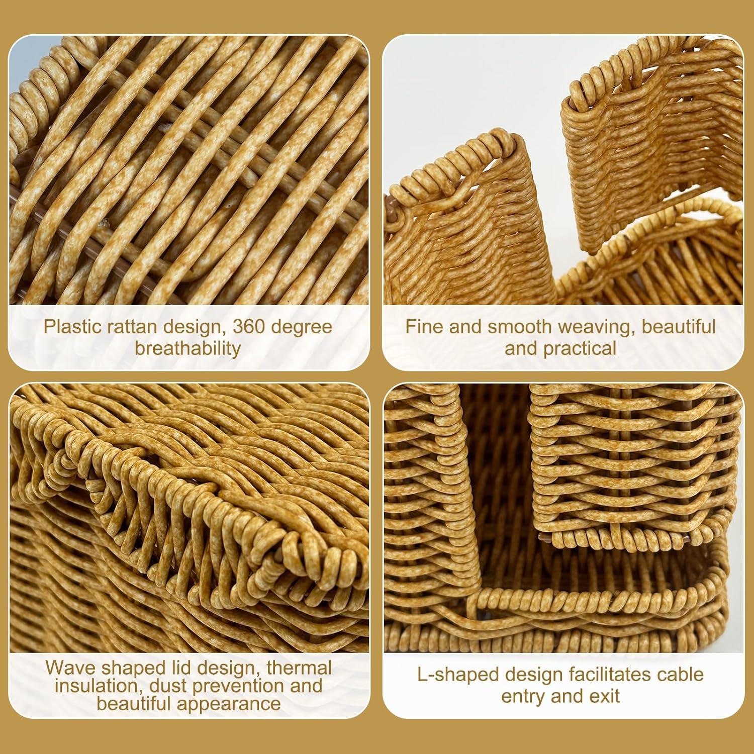 Caja Organizadora de Cables YEXEXINM 29.5x12.7x12.7cm