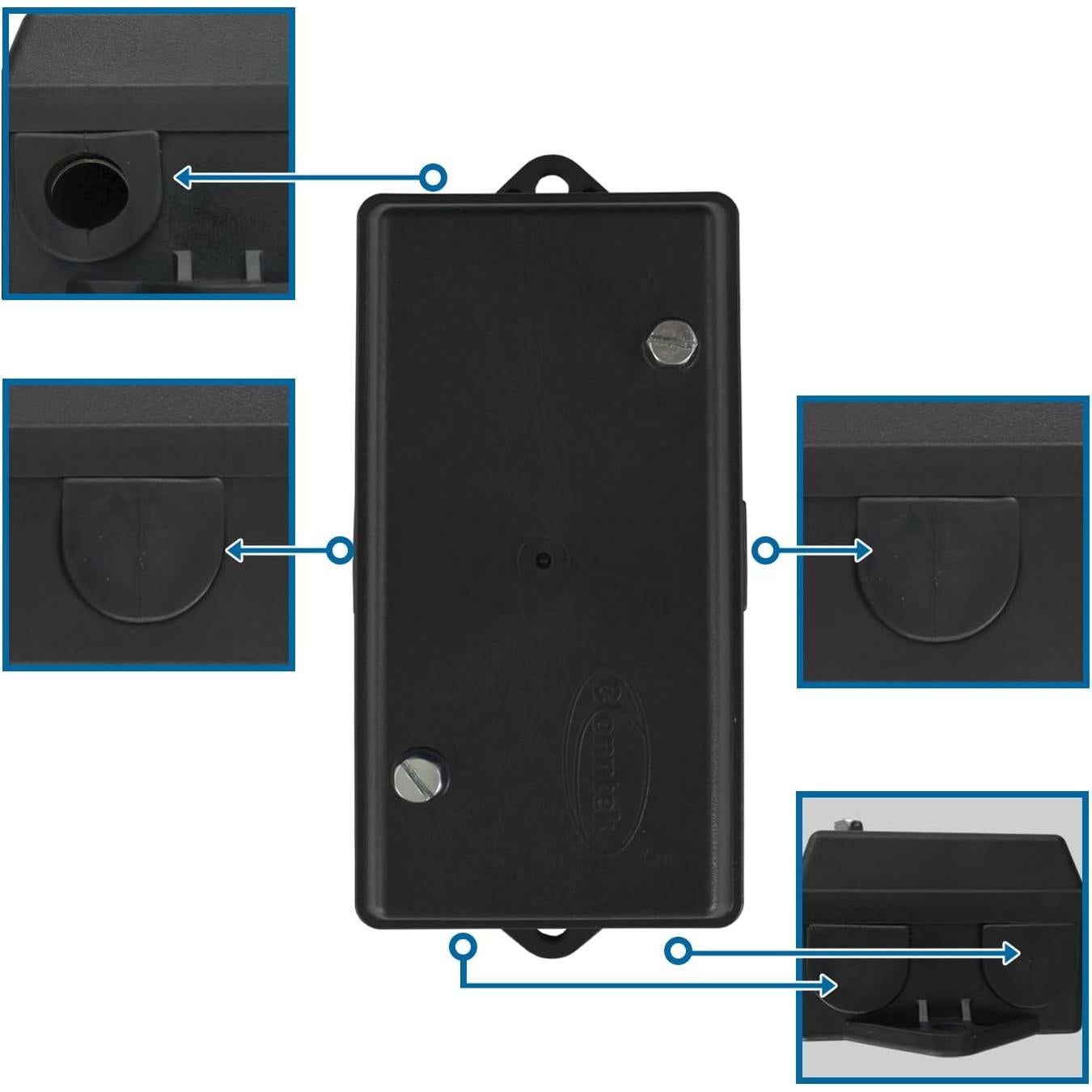 Caja de Conexiones Remolque 7 Pines Conntek 10000-BX Negra