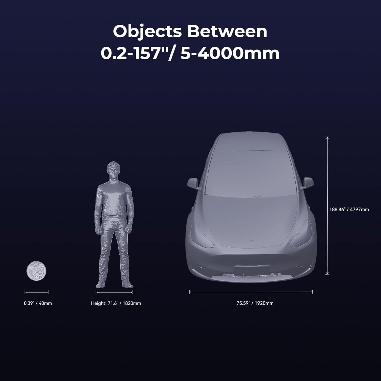 Escáner 3D Creality CR-Scan Raptor Pro, 5-4000mm, 22+7 láseres
